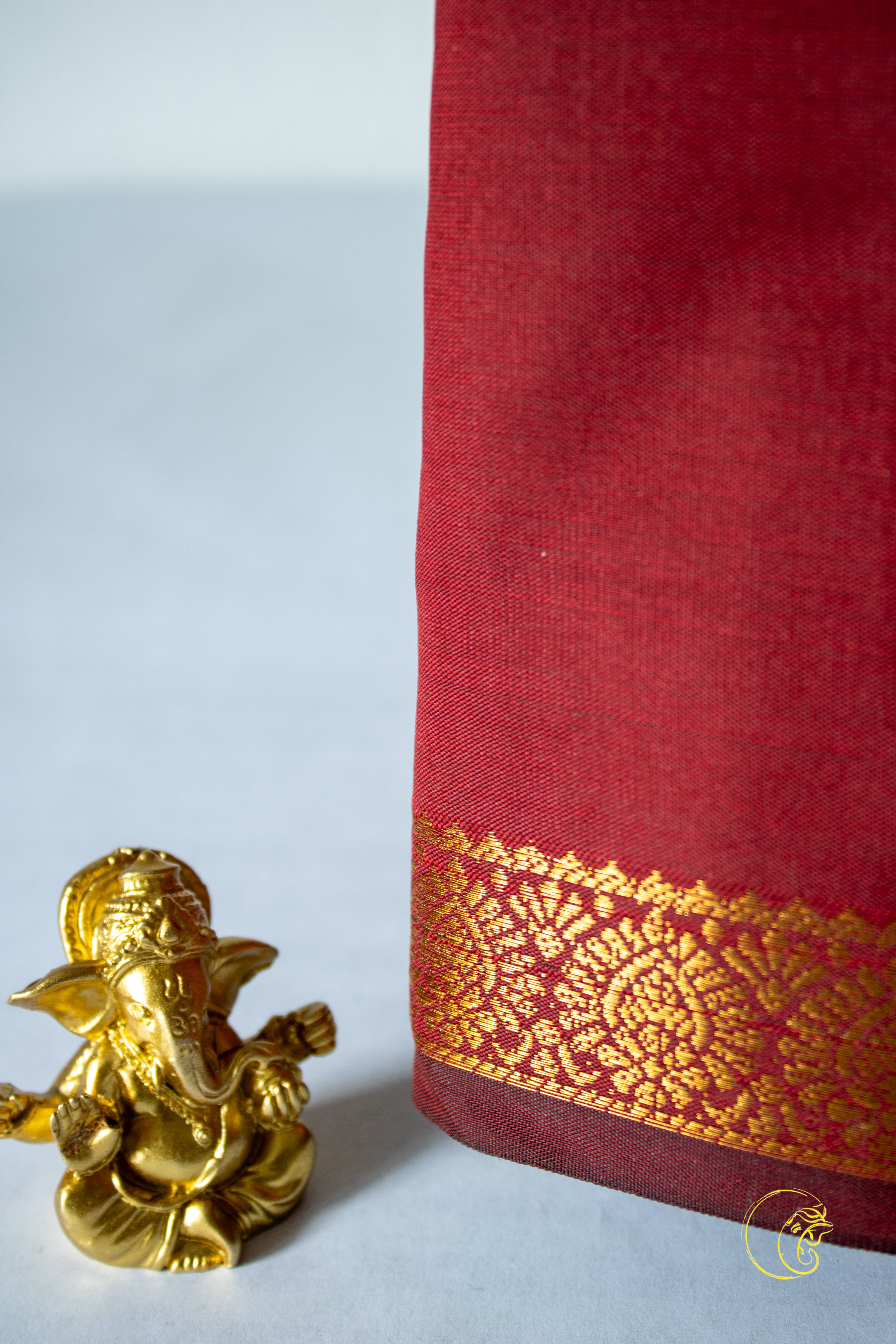 Maroon SoftCotton Saree