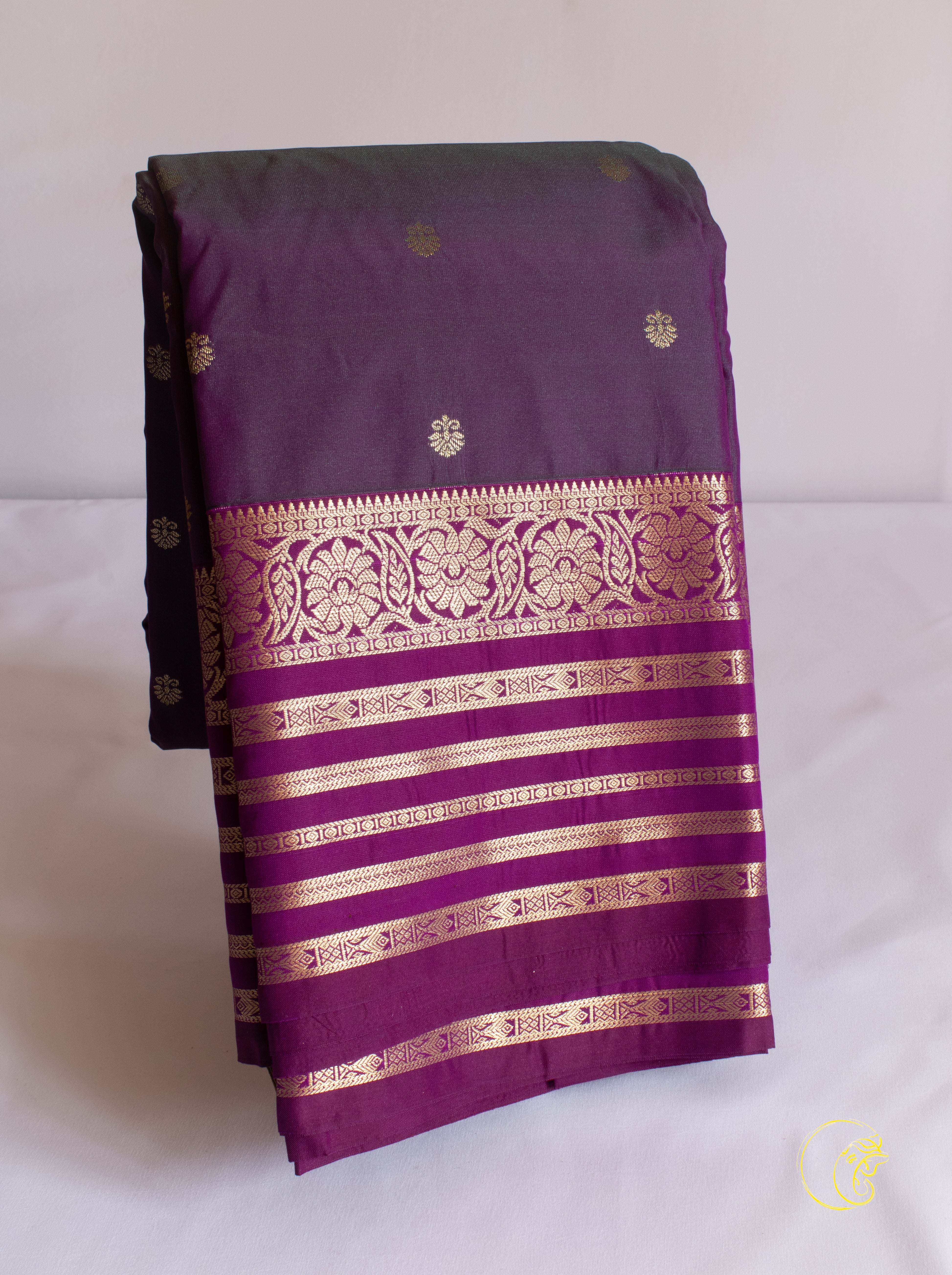 Purple SemiKanchi Saree