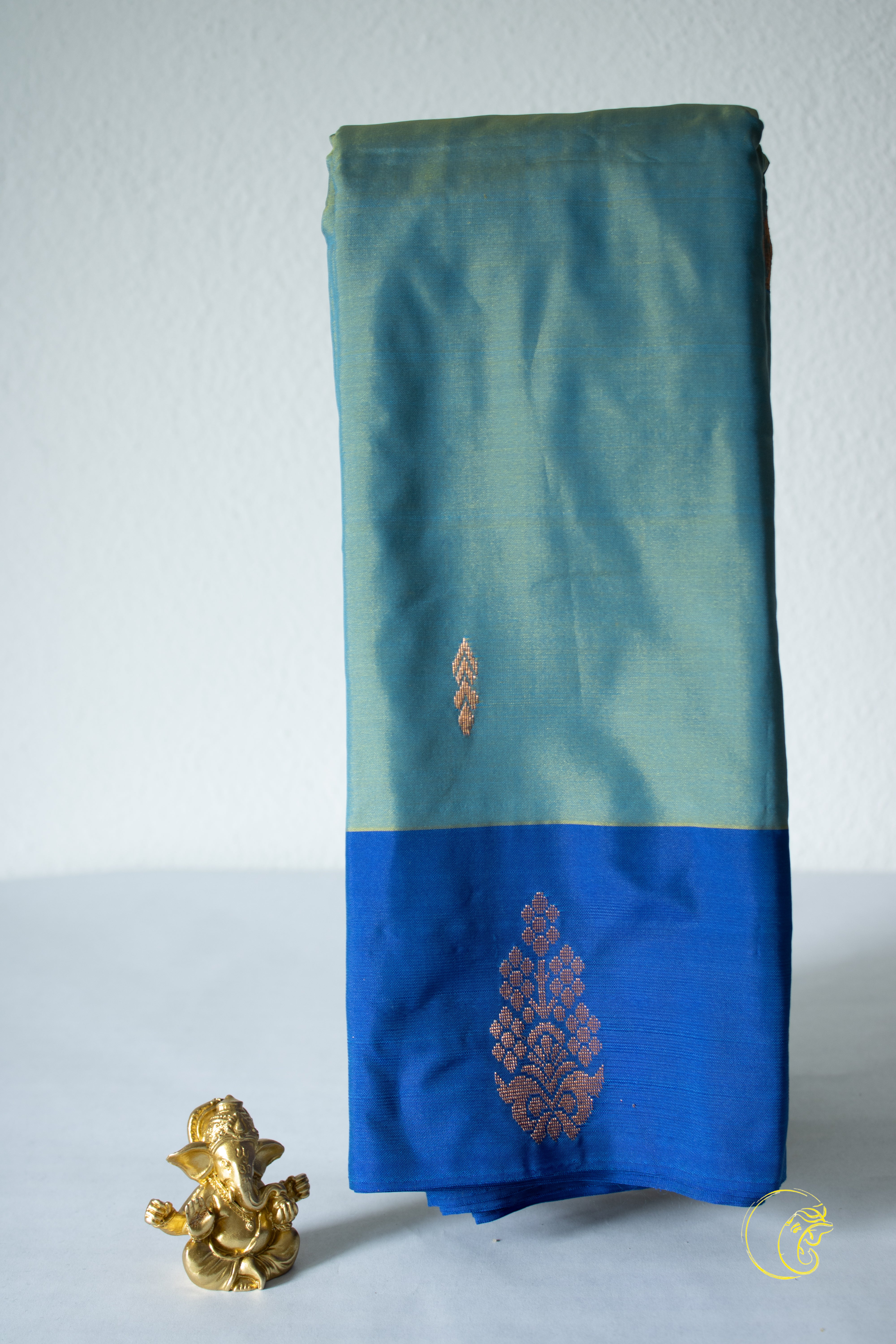 Blue Cotton Saree