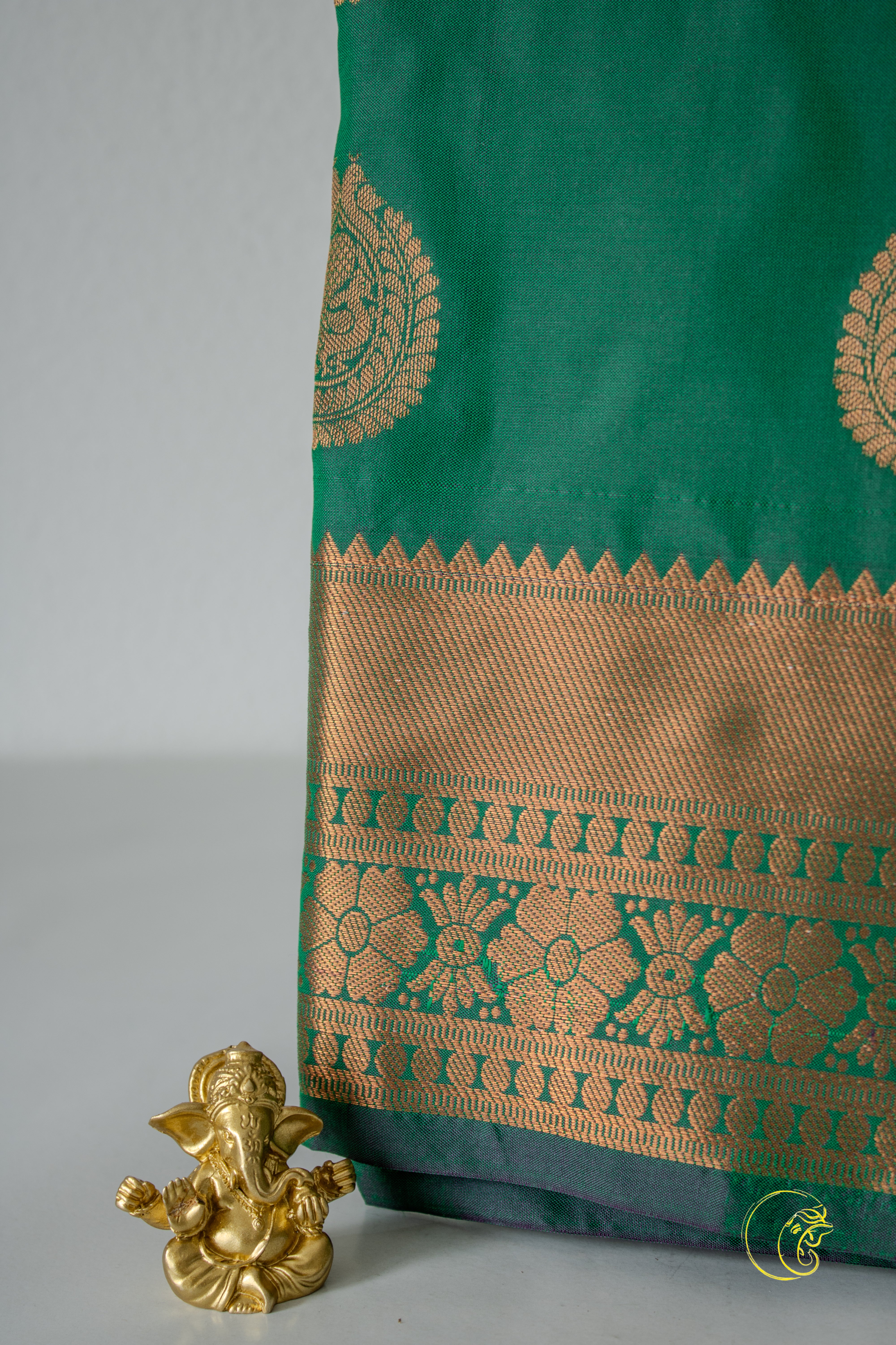 Forest Green SoftSilk Saree