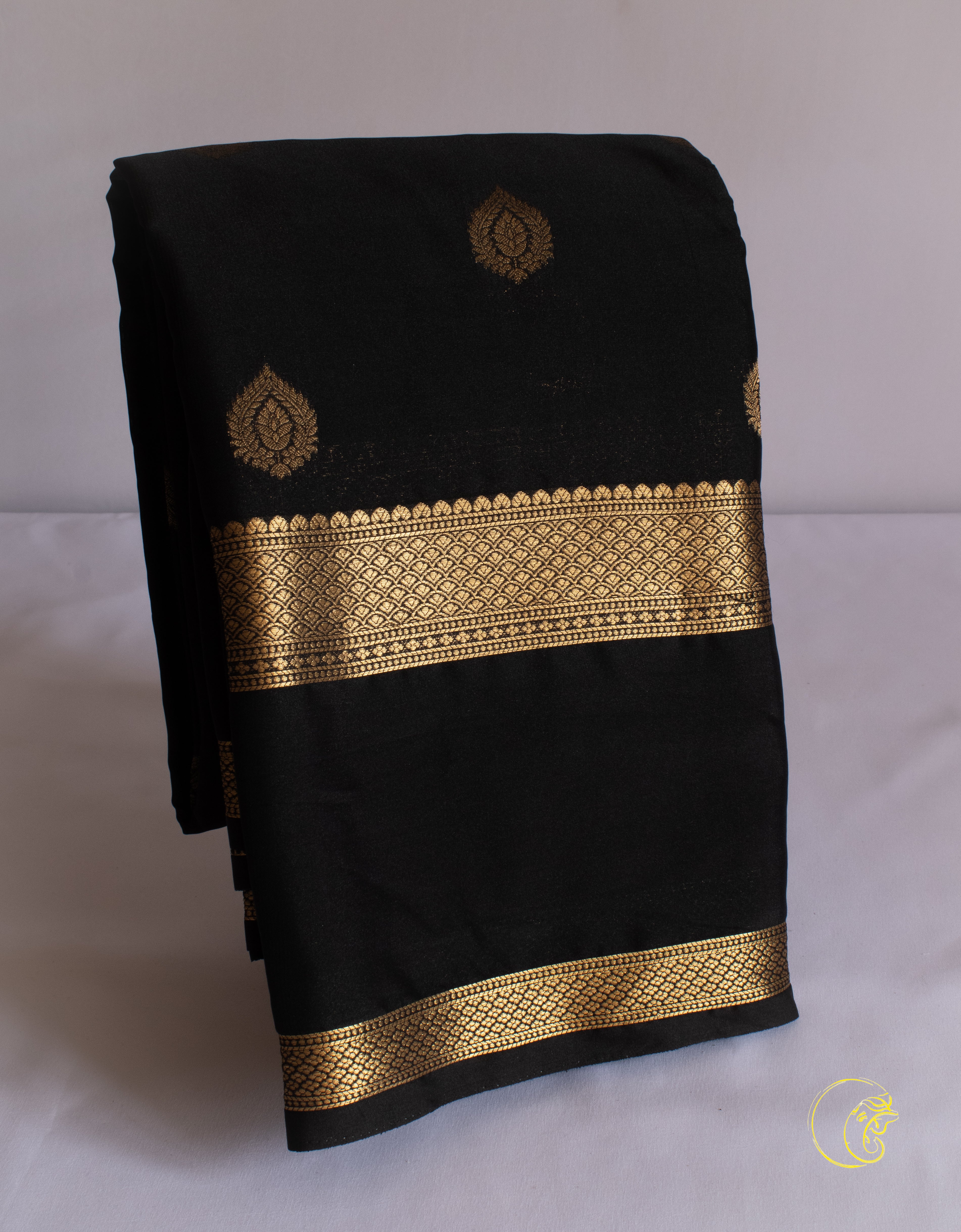 Black Georgette Saree