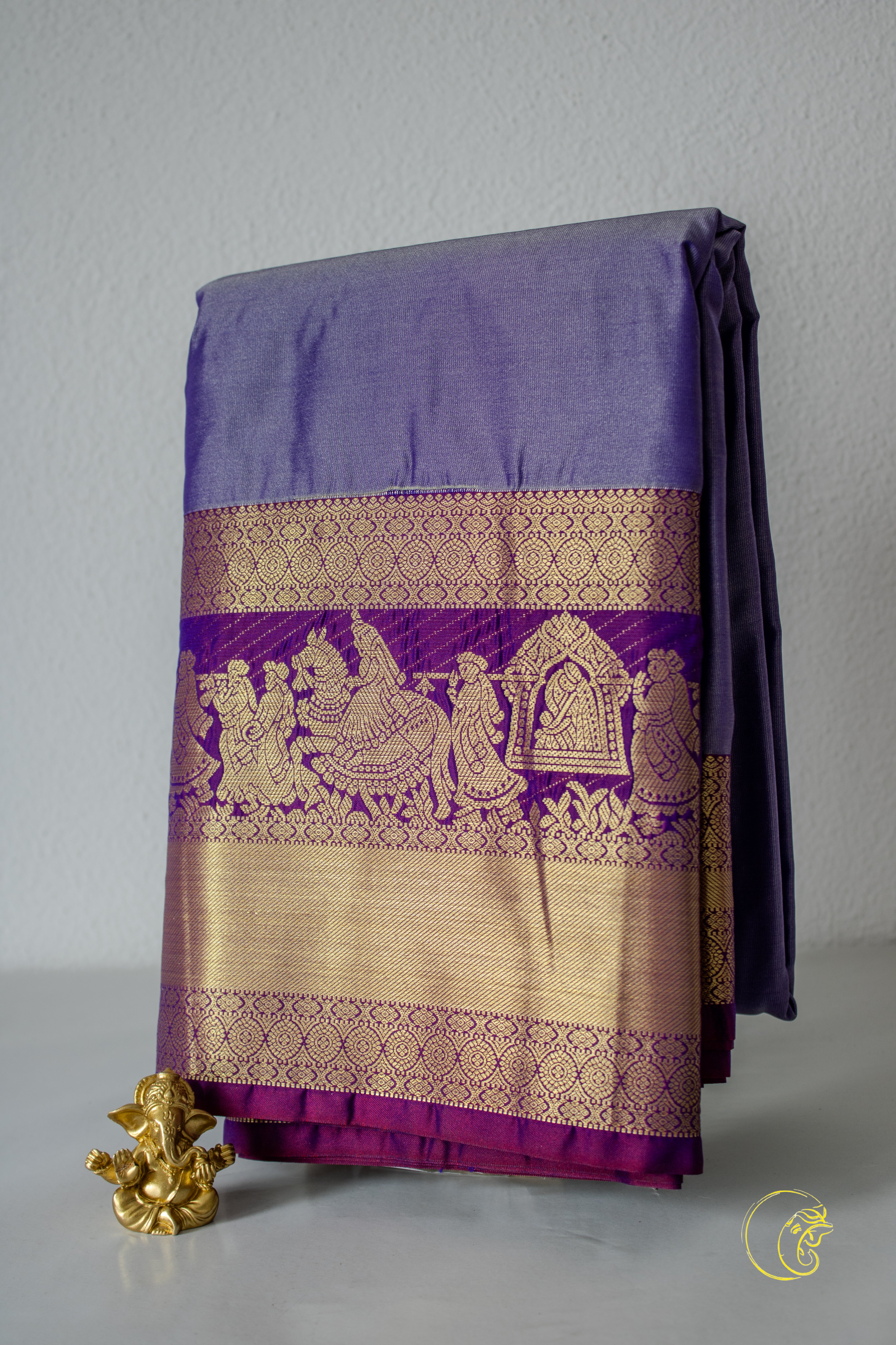 Lilac SemiKanchi Saree