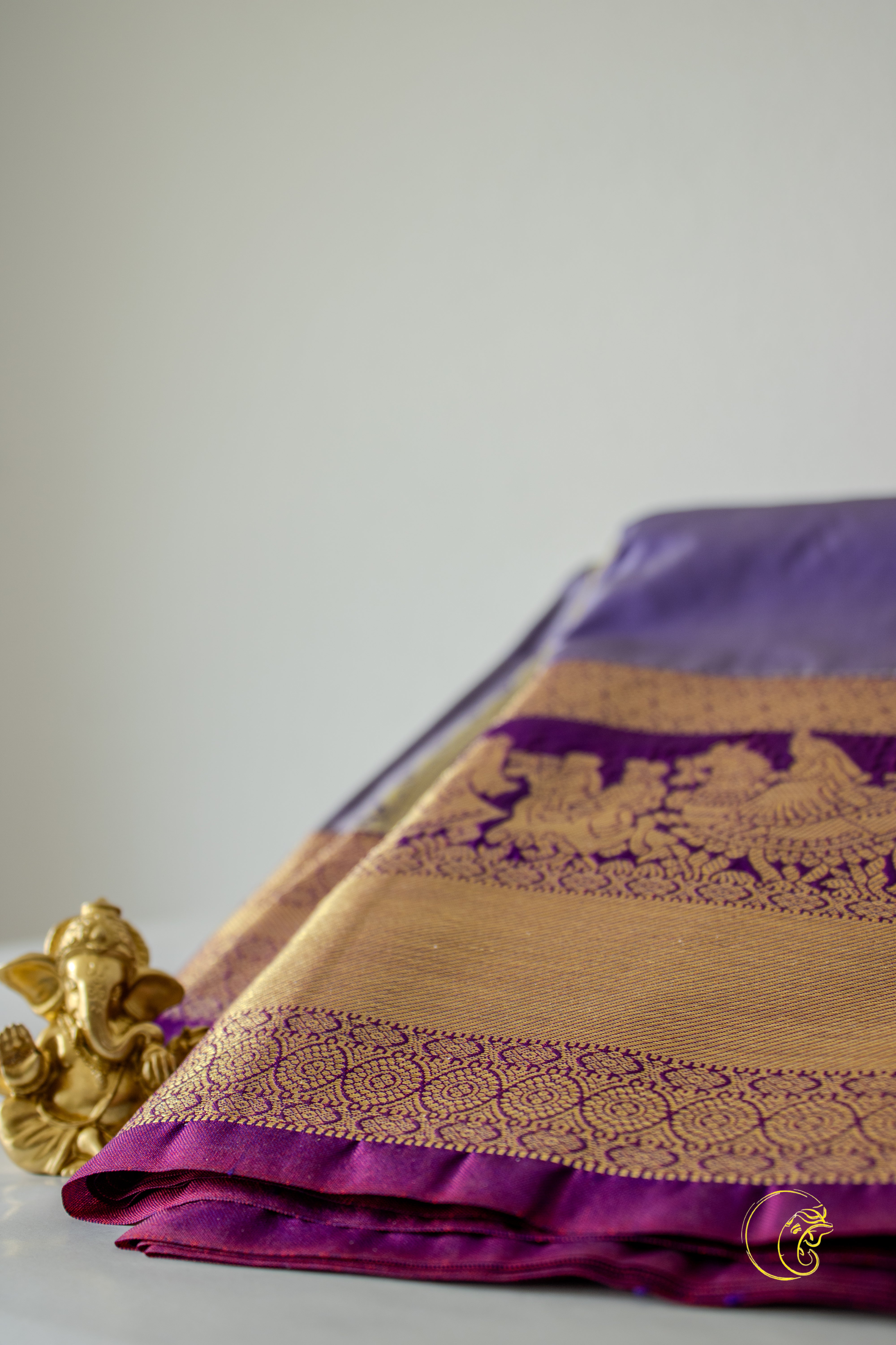 Lilac SemiKanchi Saree