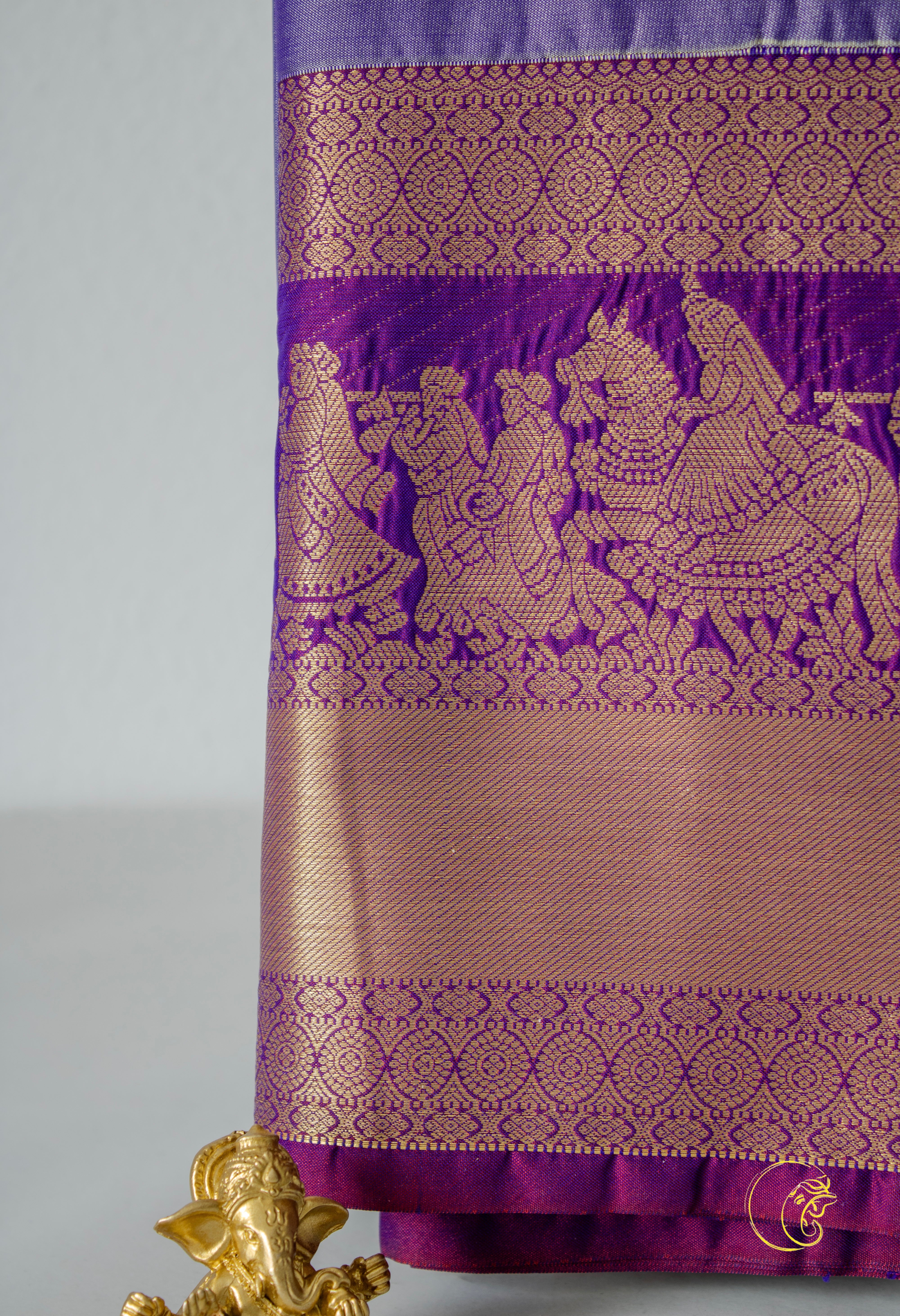 Lilac SemiKanchi Saree