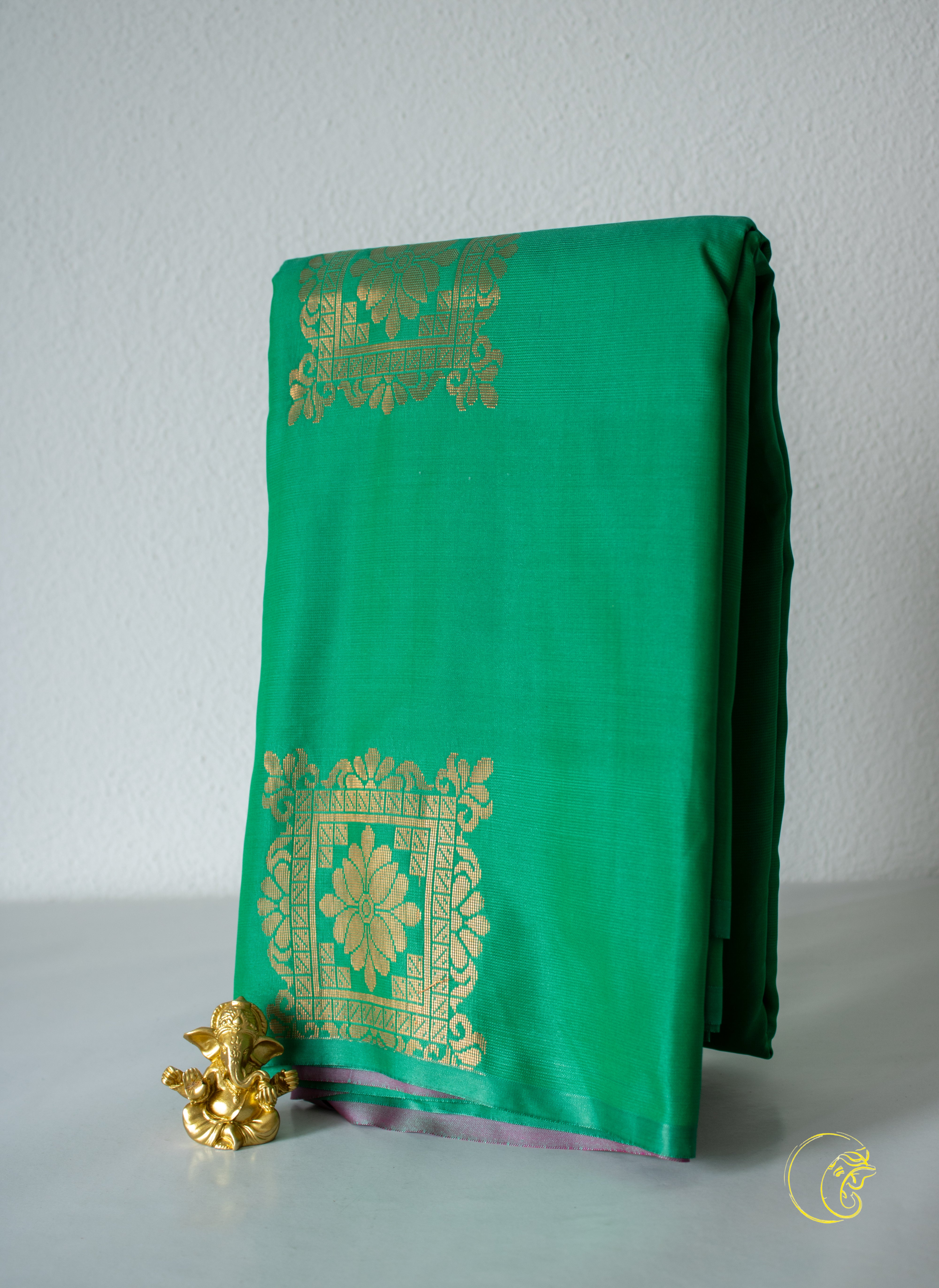 Light Green & Rose Pink SoftSilk Saree