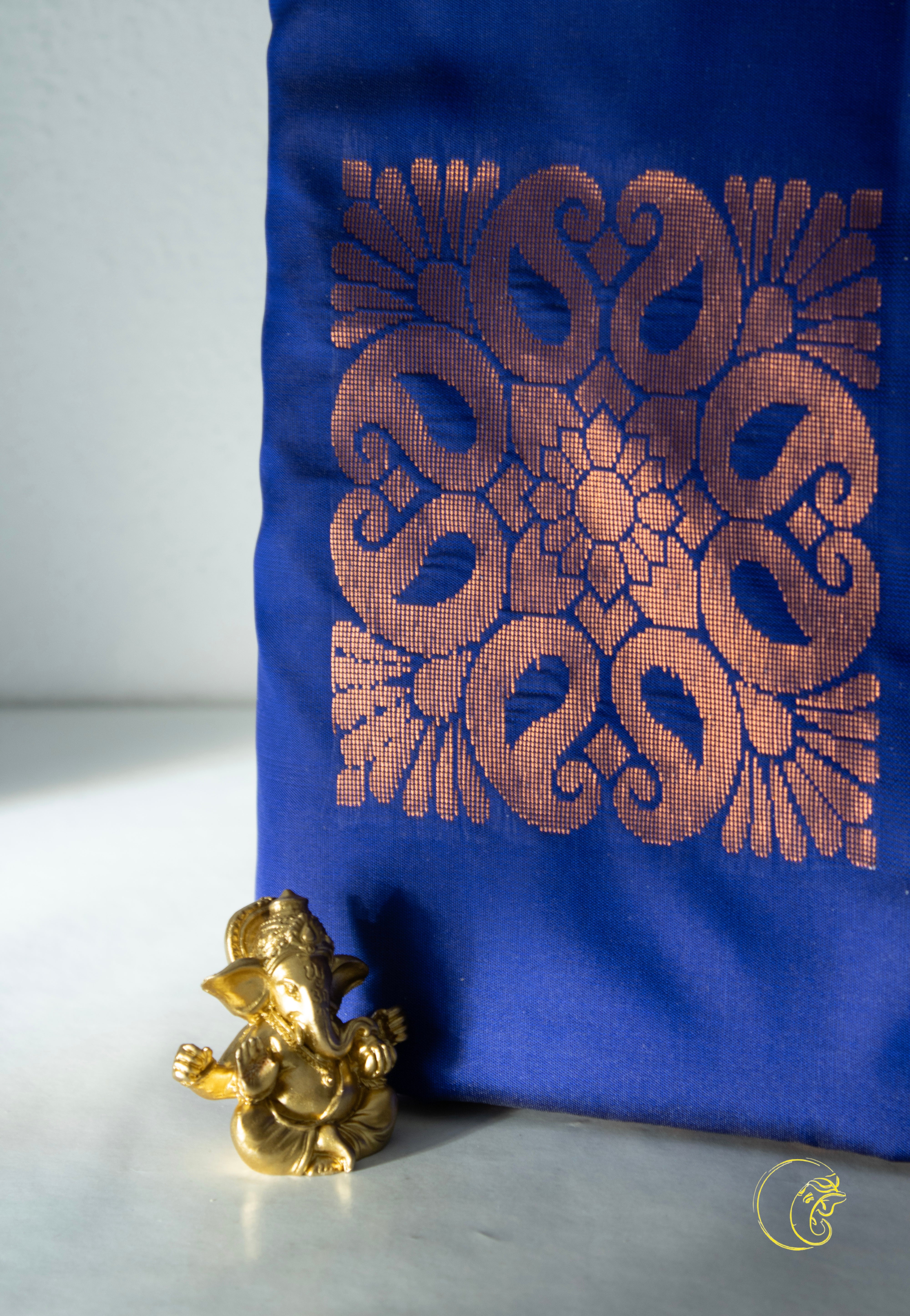 Royal Blue Softsilk Saree