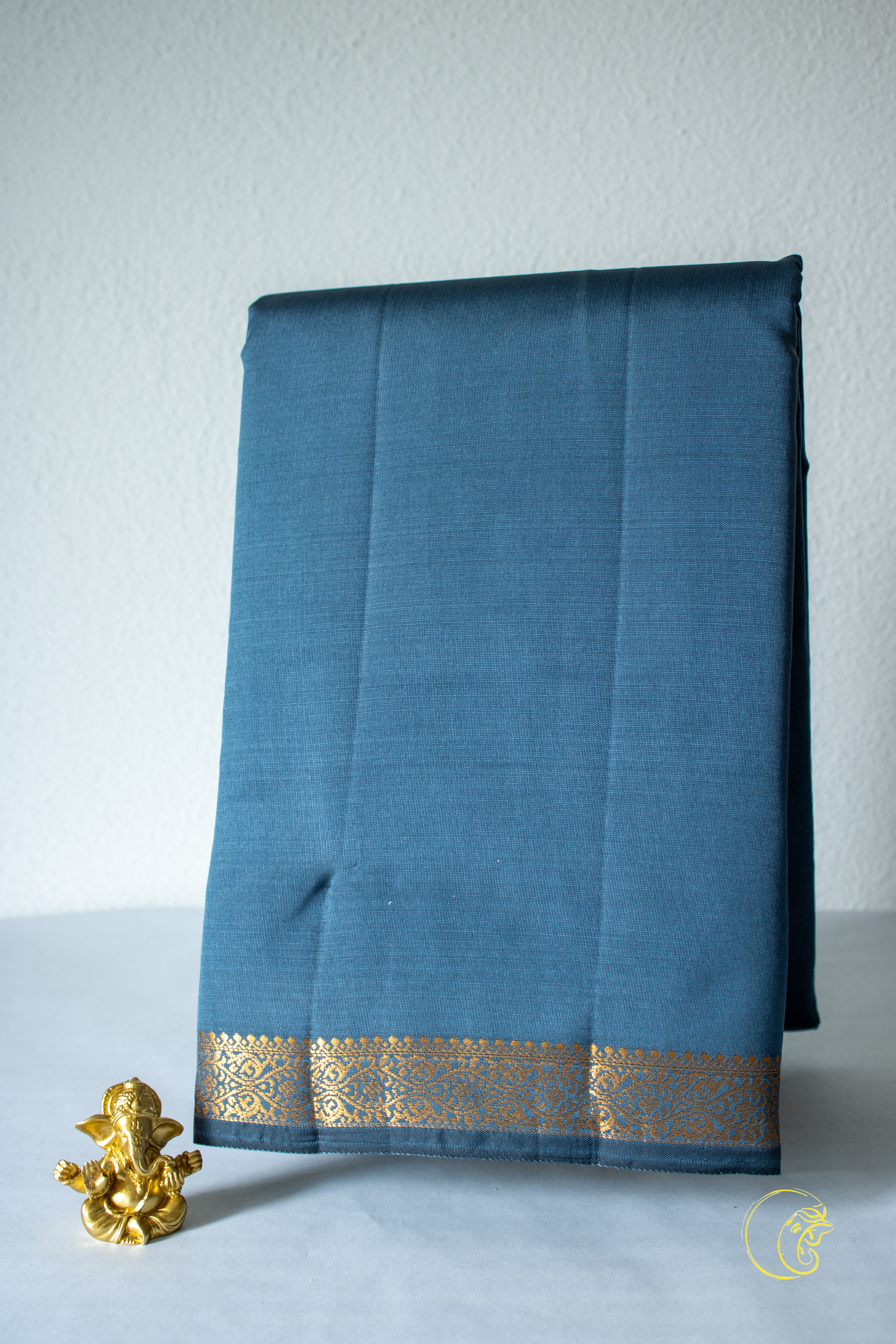 Sky Blue SoftSilk Saree