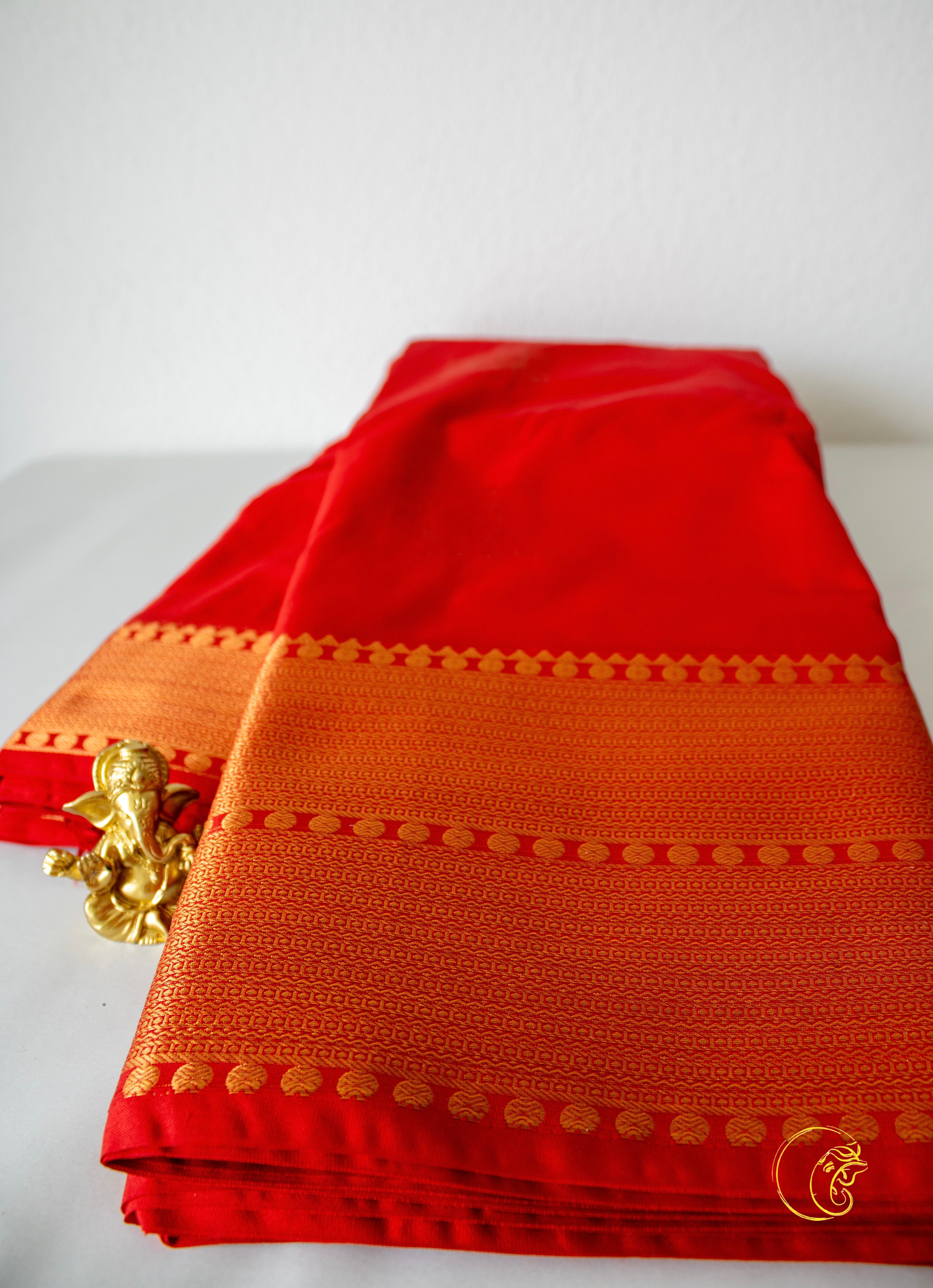 Red SoftSilk Saree