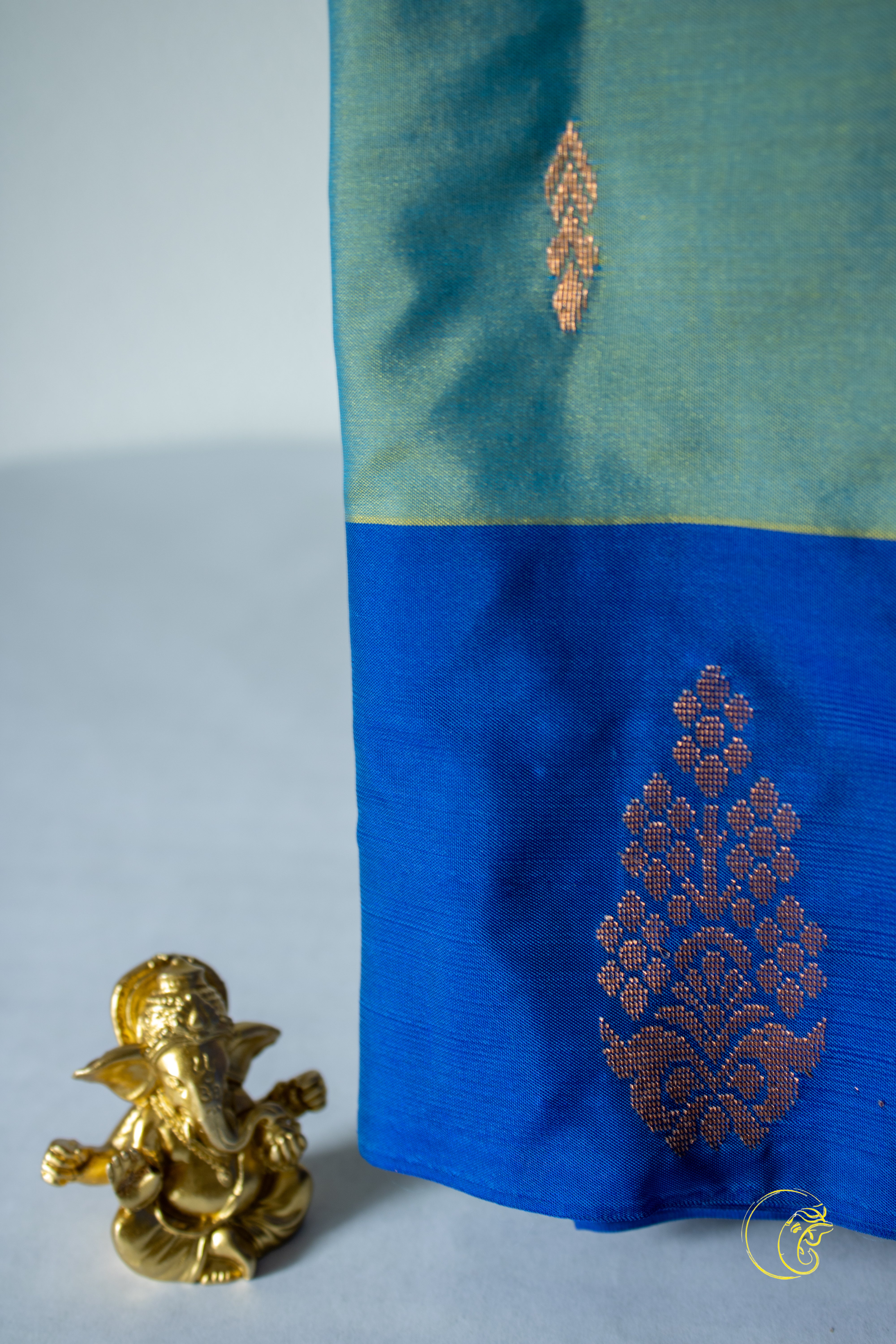 Blue Cotton Saree