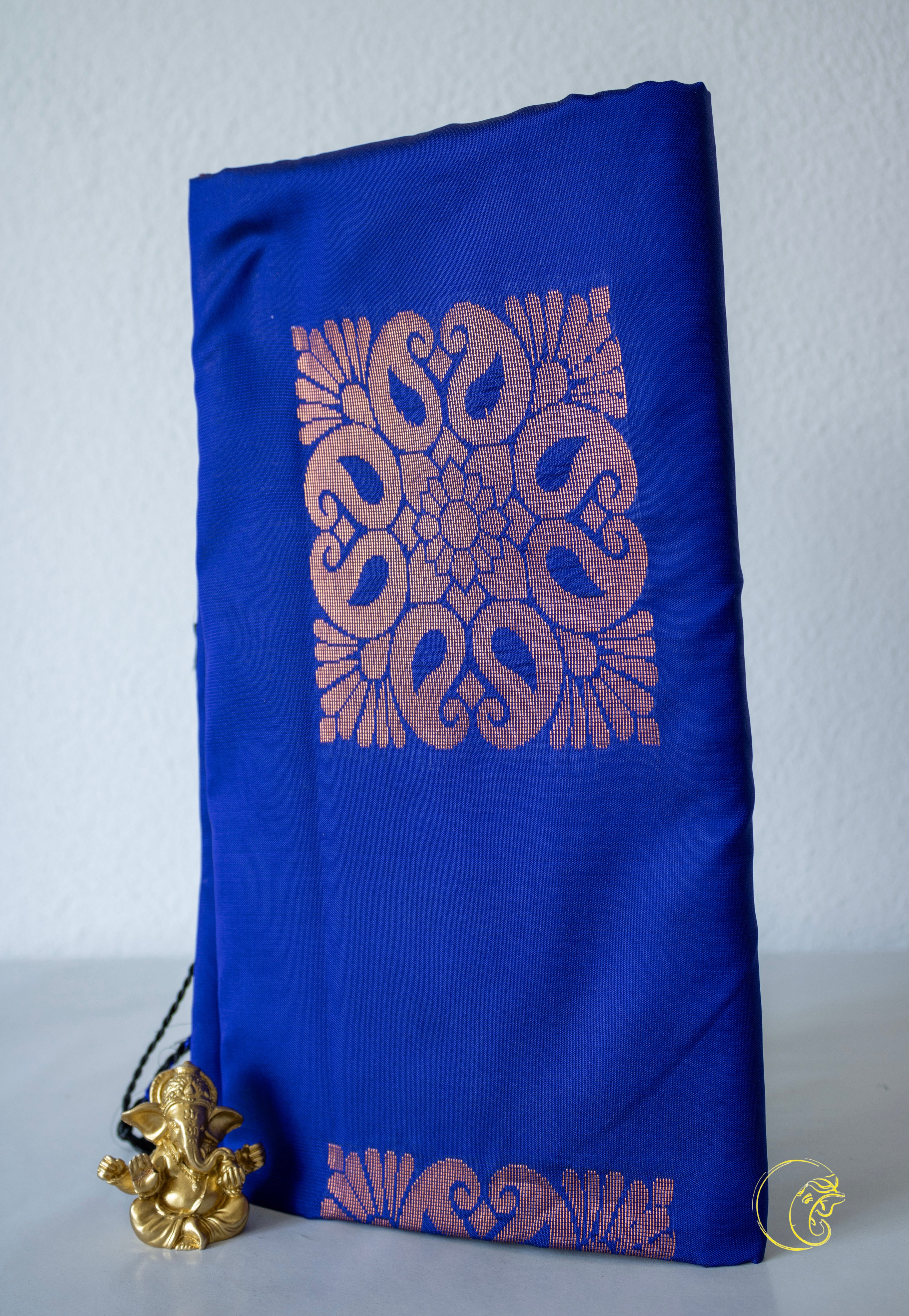 Royal Blue Softsilk Saree