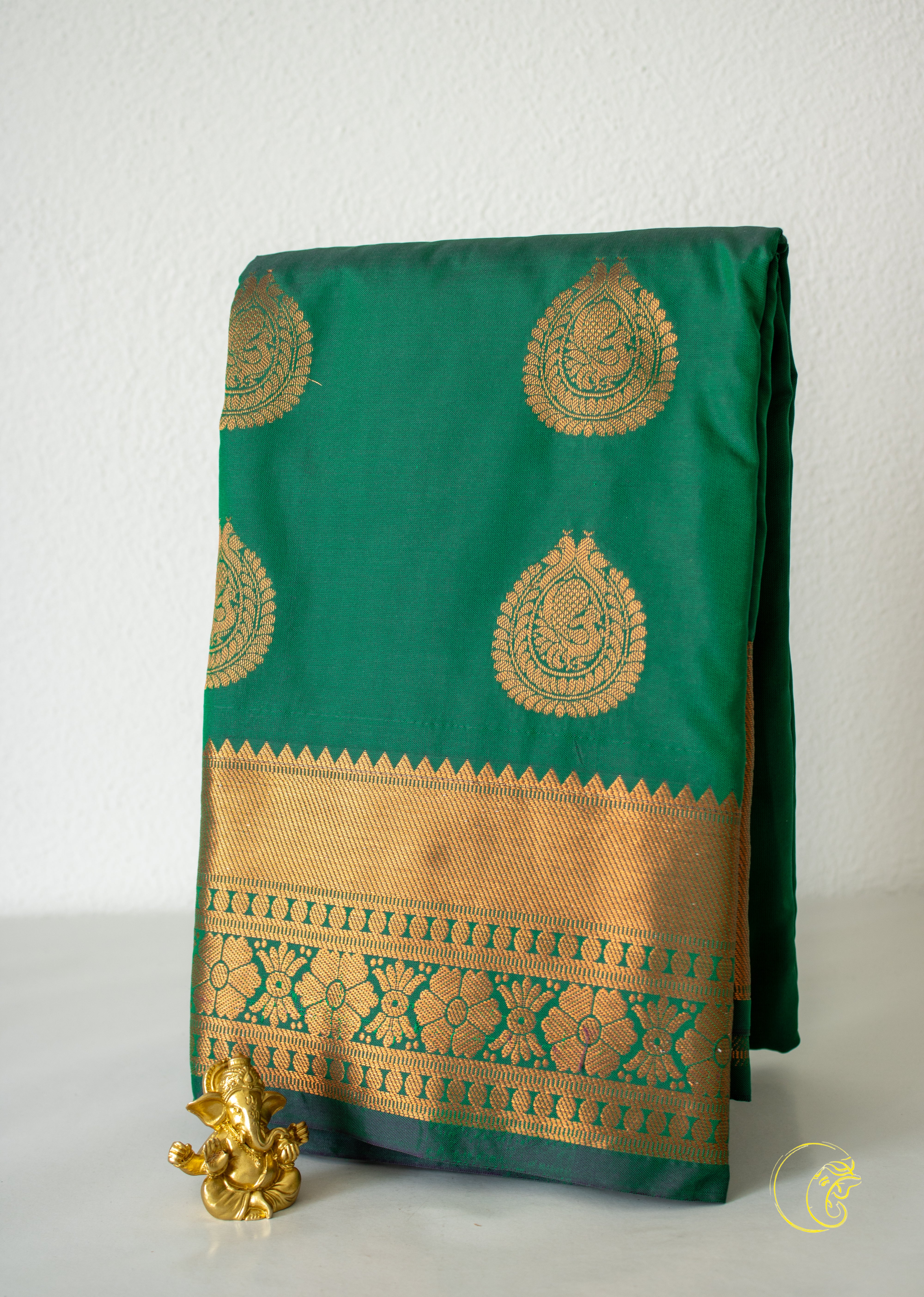 Forest Green SoftSilk Saree