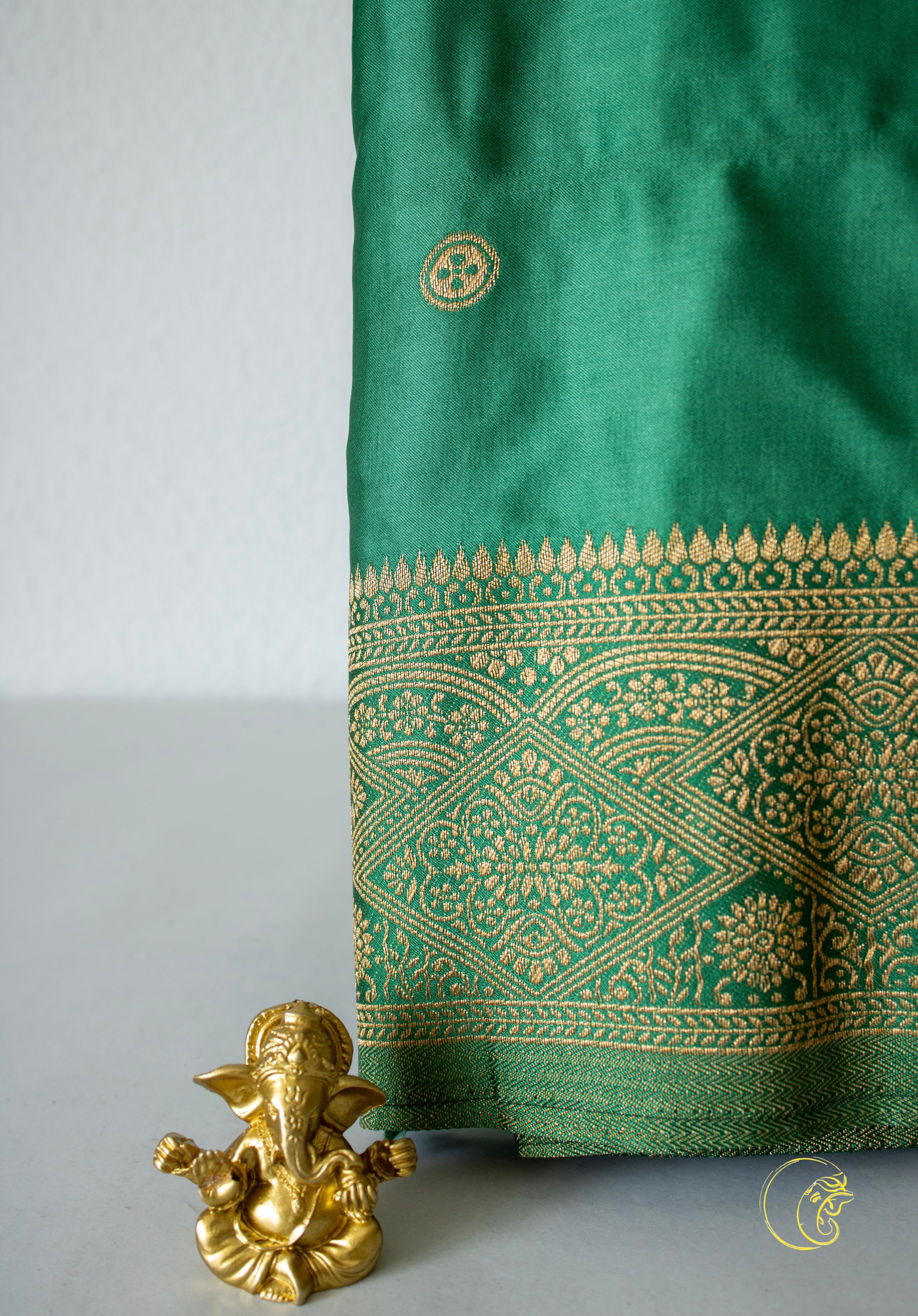 Green SatinSilk Saree