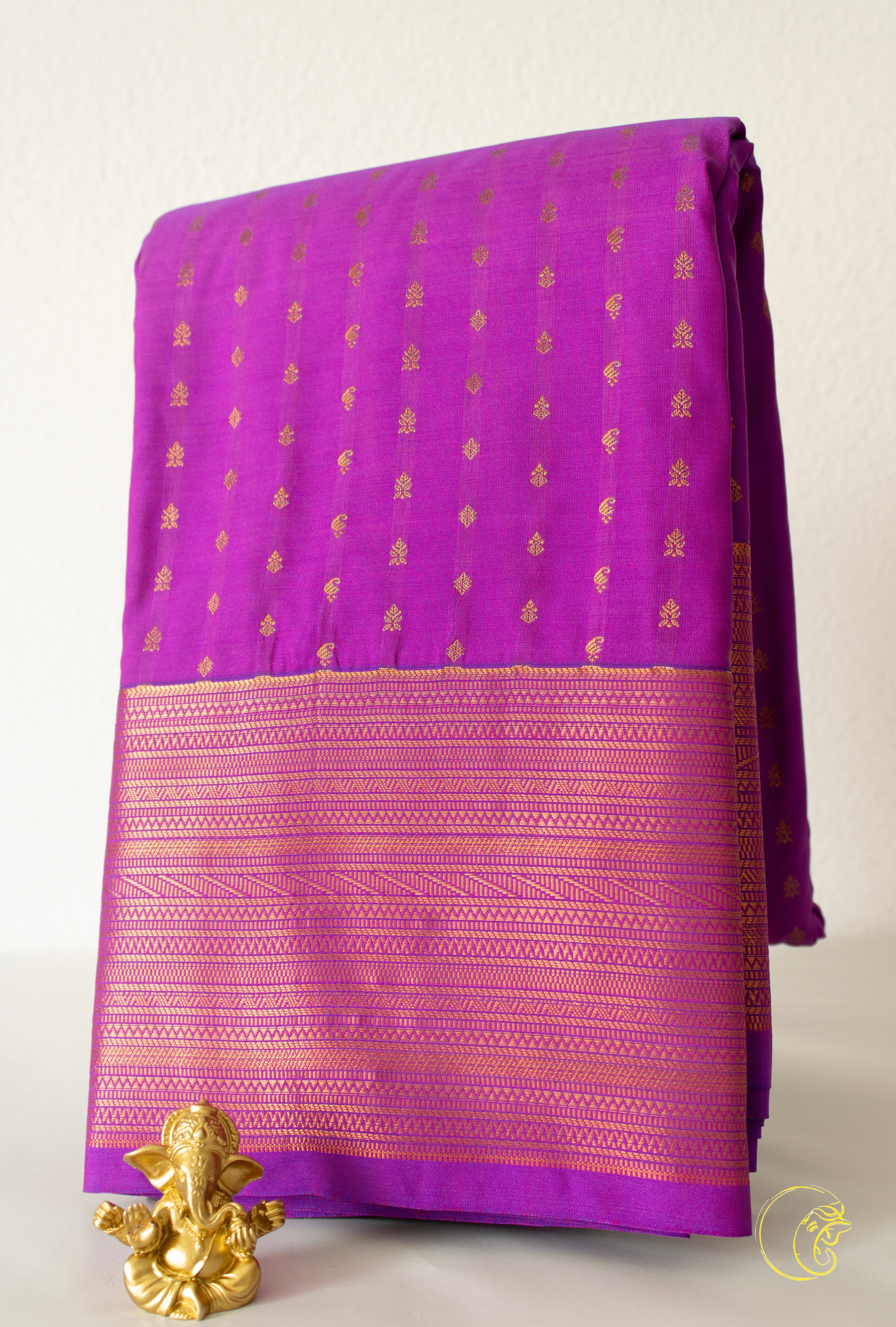 Purple Softsilk Saree