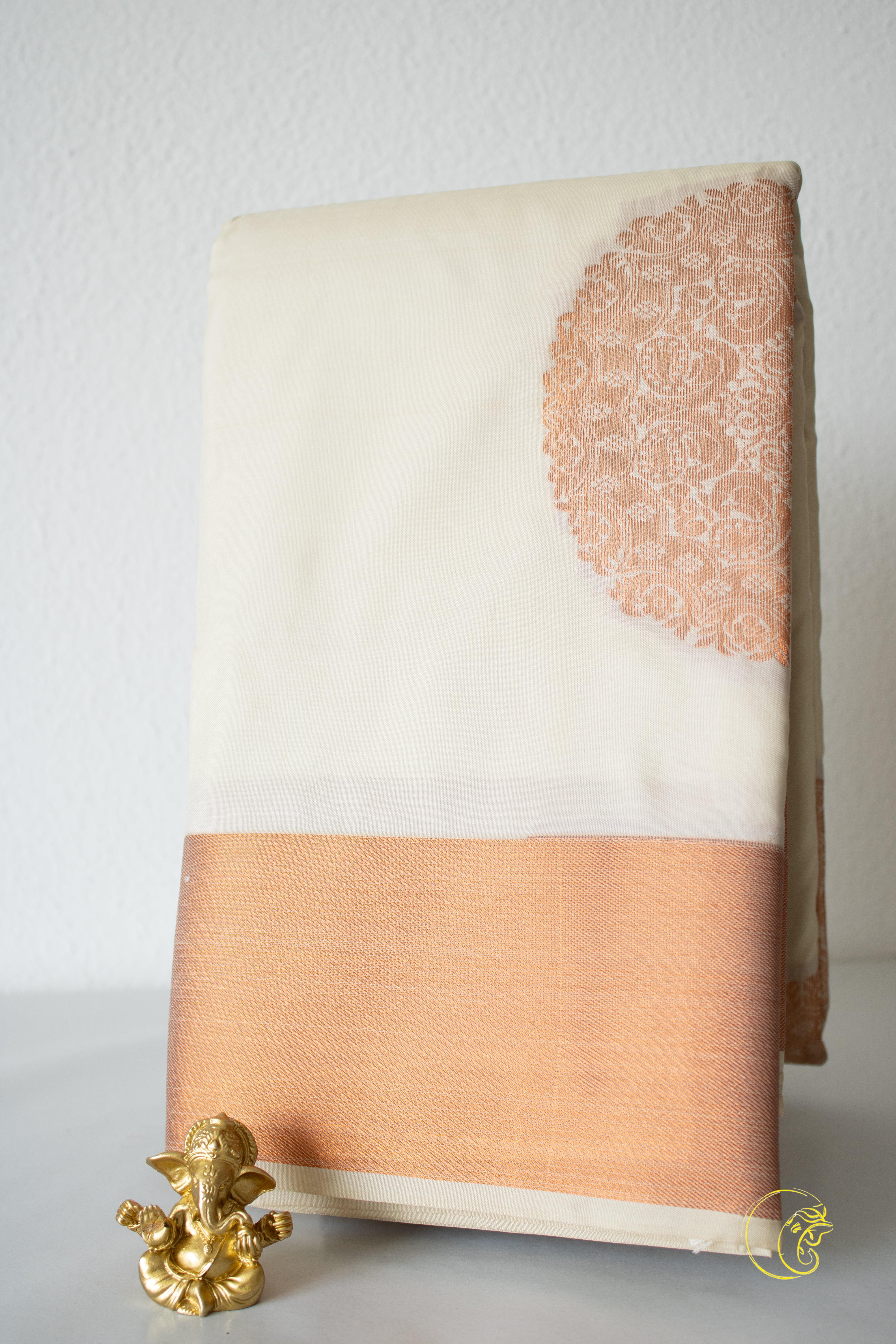 Ivory SoftSilk Saree